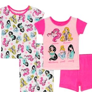 Disney girls princess cotton pajamas for toddlers 2T